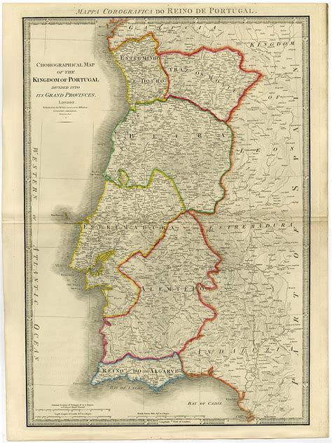 Antique Map of Portugal by Wyld (1854)