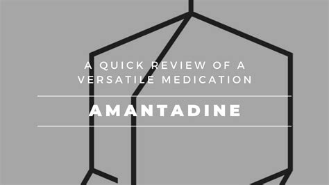 Amantadine Parkinsons Mechanism Action / Amantadine mechanism of action ...