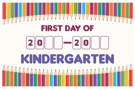 5 Best Images of 1st Day Of Kindergarten Printable - School First Day ...