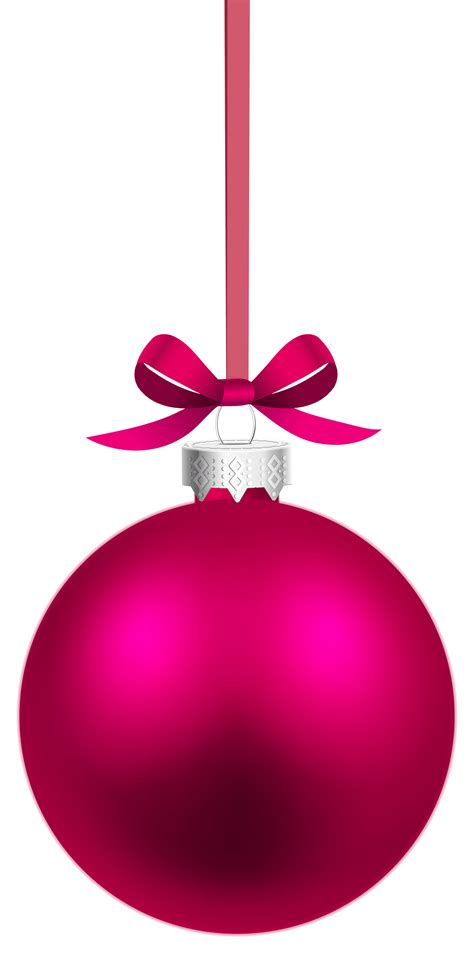 Pink Christmas Ornament PNG - PNG Play