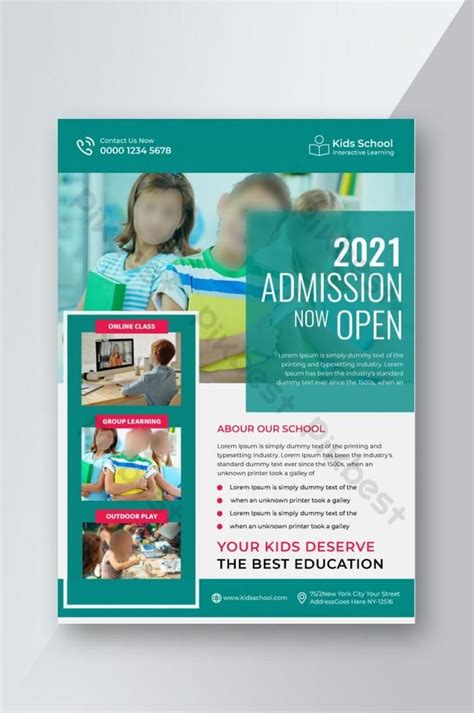 school admission flyer design template Admissions Poster, School Admissions, Education Templates ...