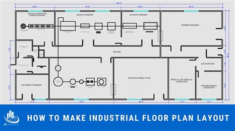 How to make industrial floor plan layout in Auto Cad | Engineering ...