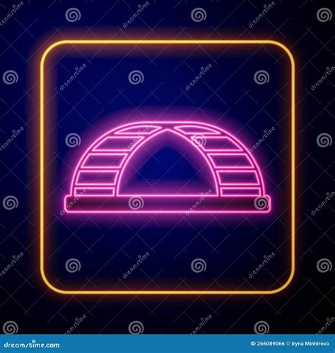 Glowing Neon Monkey Bar Icon Isolated on Black Background. Vector Stock Vector - Illustration of ...