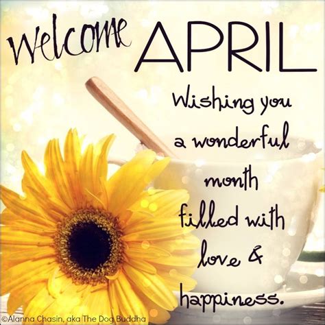 Welcome April! Wishing You A Wonderful Month Filled With Love ...