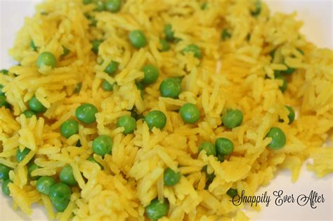 Snappily Ever After: Yellow Rice and Peas