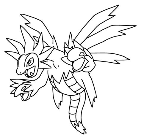 Hydreigon Pokemon Coloring Page - Free Printable Coloring Pages for Kids