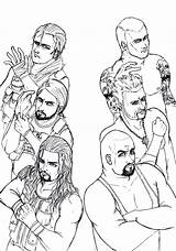 Wwe Seth Rollins Coloring Pages Coloring sketch template