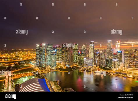 Panorama of Singapore skyline downtown Stock Photo - Alamy