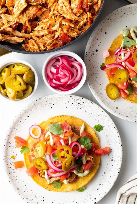 Tostadas de Tinga (Chicken Tostadas) - A Spicy Perspective