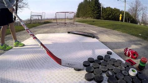 GoPro Hockey Dryland Tiles Shooting and Skills - YouTube