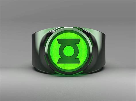 New Green Lantern ring I design, specifically to glow. : r/Greenlantern