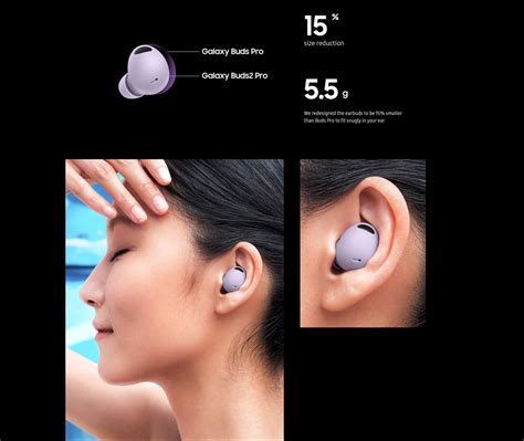 Buy the Samsung Galaxy Buds2 Pro True Wireless Noise Cancelling In-Ear ...