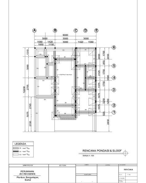 Gambar Denah Pondasi Rumah 2 Lantai – pulp