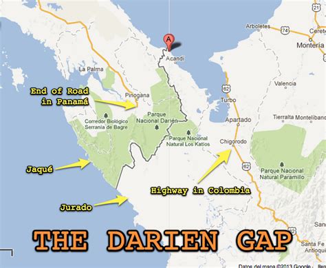 Maps Of The Darien Gap