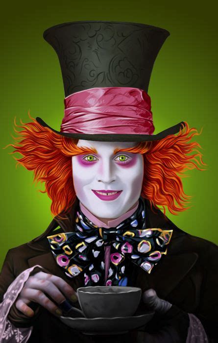 Mad Hatter ( Johnny Depp) in 'Alice in Wonderland' - WetCanvas Alice In Wonderland Drawings ...