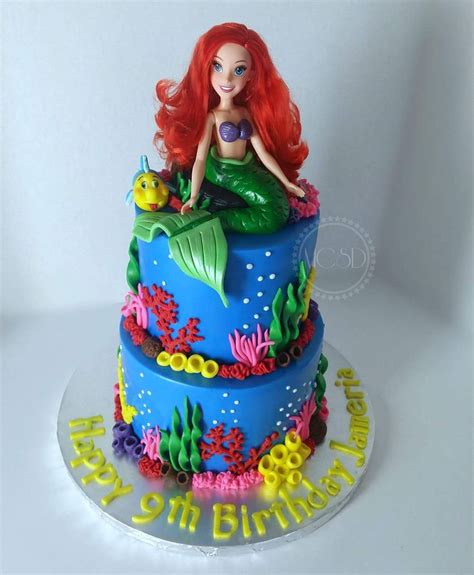 Ariel Little Mermaid Cake - CakeCentral.com