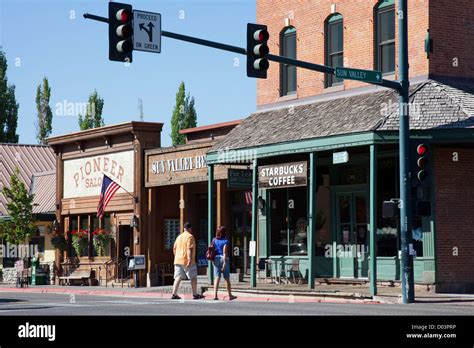 Idaho, Ketchum, Downtown Ketchum Stock Photo - Alamy