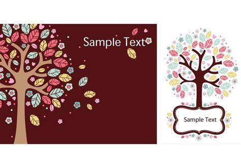 Living Tree Vector Wallpaper Pack 34562 Vector Art at Vecteezy