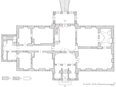 Rychnów (dep. Namysłów), palace, ground floor plan with chronological ...