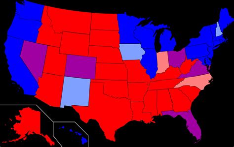 Download U S Political Map Color Coded States | Wallpapers.com