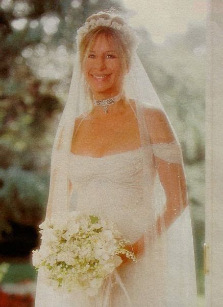 Barbra Streisand on her wedding day to James Brolin in 1998 ...