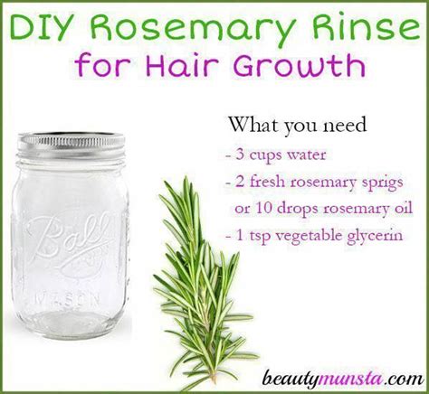 DIY Rosemary Hair Rinse for Hair Growth, Gray Hair & Itchy Scalp #hairlosswomen # ...