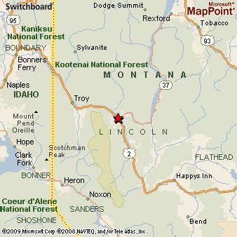 Where is Libby, Montana? see area map & more