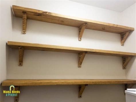 DIY Wood Shelf Brackets for Open Shelving | Mama Needs a Project Build Shelf Brackets, Wood ...