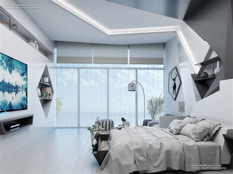 futuristic bedroom design :: Behance