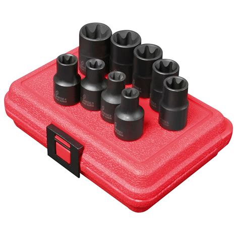 1/2 Drive 9 Piece External Torx Impact Socket Set | Sunex International | 2690s