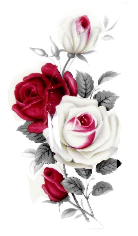 Vintage painted roses – one of my favorites. – Tattoo Inspiration – #a in 2020 | Rose painting ...