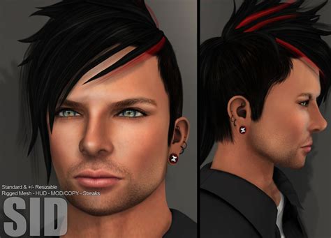 Second Life Marketplace - Action Mesh Hair Sid DEMO