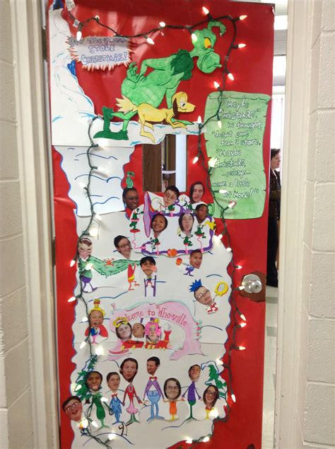 The Grinch classroom door | Christmas door decorating contest ...