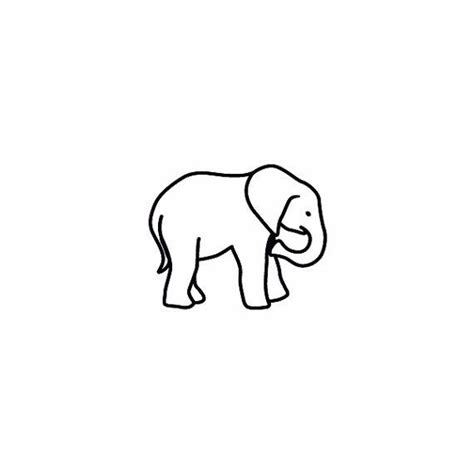 Simple Elephant Outline | Free download on ClipArtMag