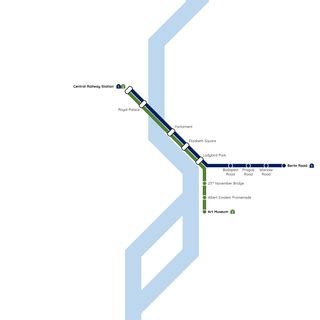 [OC] MBTA Green Line Strip Map (Boston, Massachusetts) : r/TransitDiagrams