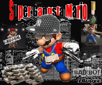 super gangsta mario Picture #84336591 | Blingee.com