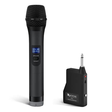 Fifine Wireless microphone,Handheld Dynamic Microphone Wireless mic System for Karaoke Nights ...