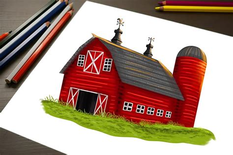 How to Draw a Barn - Create a Magnificent Barn Sketch