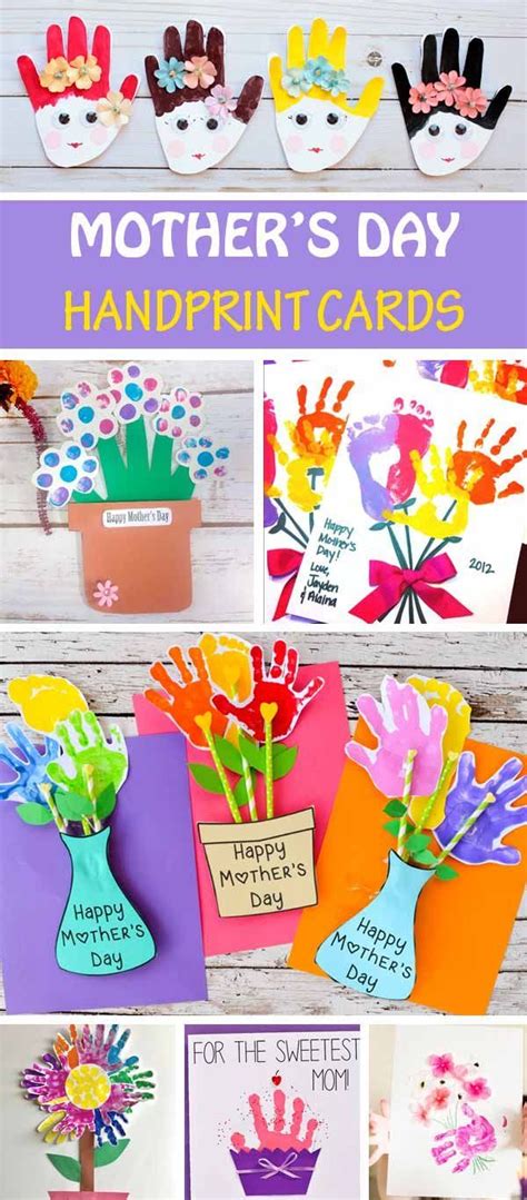 DIY Handprint Cards for Mother's Day