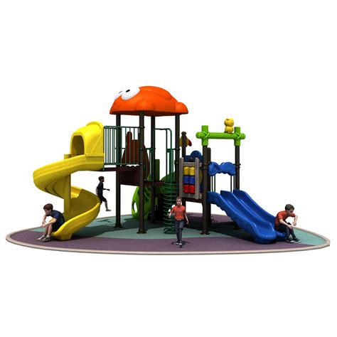 Ageing Resistance Galvanized Steel Tube Plastic Outdoor Playground Children′s Slide - China ...