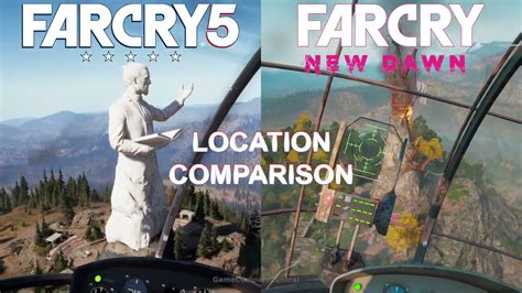 Far Cry 5 vs Far Cry New Dawn, Compare All Locations - YouTube