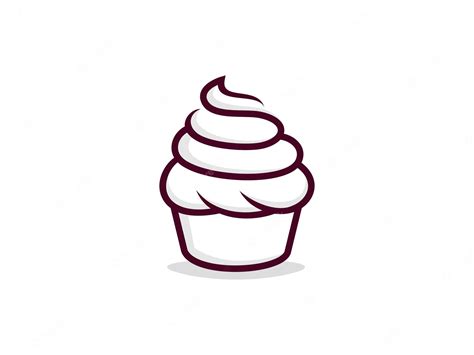 Premium Vector | Vector cupcake template logo