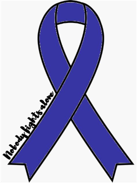 "Blue Colon Cancer Ribbon" Sticker by anneweidner10 | Redbubble