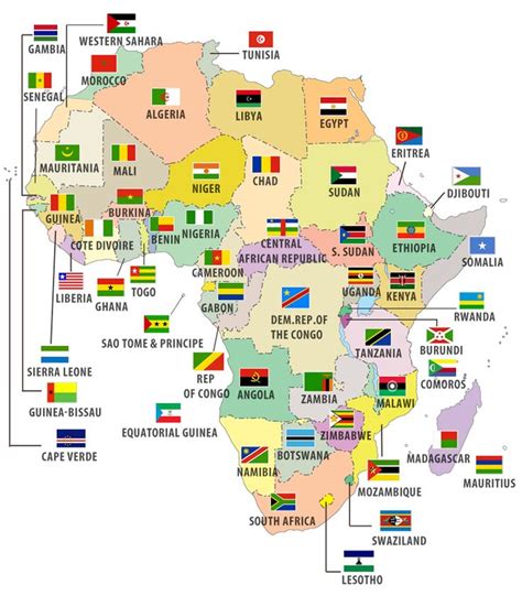 Flags of African Countries-on this site you can get any maps with or ...