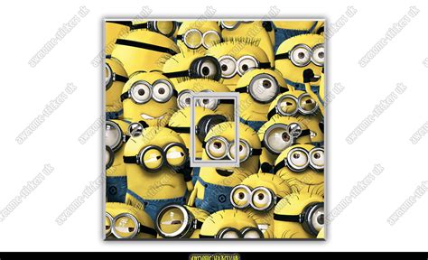 Light switch sticker 020 - MINIONS - Awesome Stickers UK