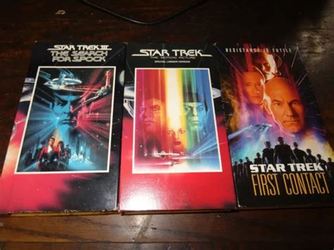 STAR TREK THE Movie VHS Lot Of 3 Vintage Collection III, First Contact ...