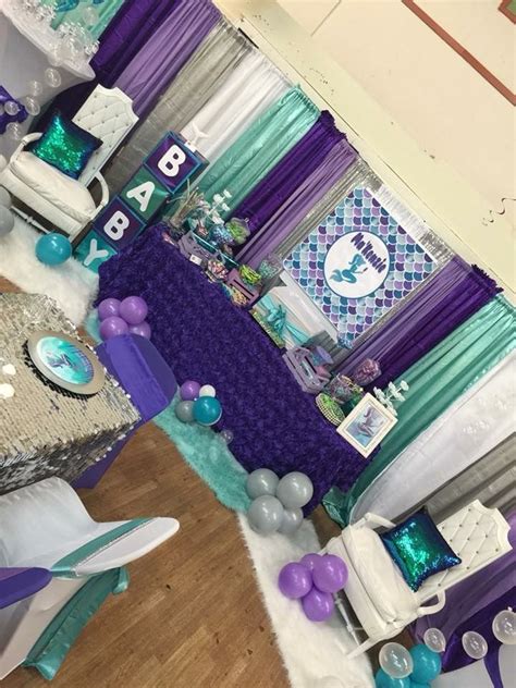 Pin by Katie Trimberger on Mermaid ‍♀️ | Baby girl shower themes ...