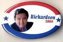 Bill Richardson Campaign Buttons and pins to elect Richardson President ...