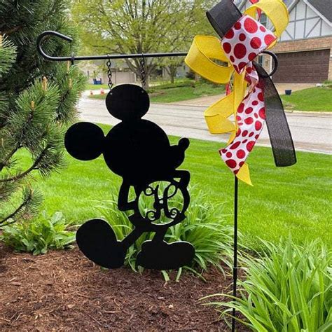 Mickey Mouse-Inspired Yard & Garden Decor Wedding Gift Idea | Etsy