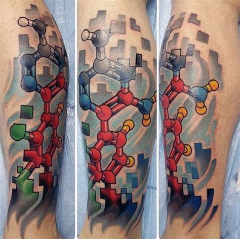 80 Chemistry Tattoos For Men - Physical Science Design Ideas